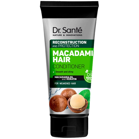DR. Santé Macadamia Haar Macadamia Öl und Keratin Conditioner für geschwächtes Haar 200 ml