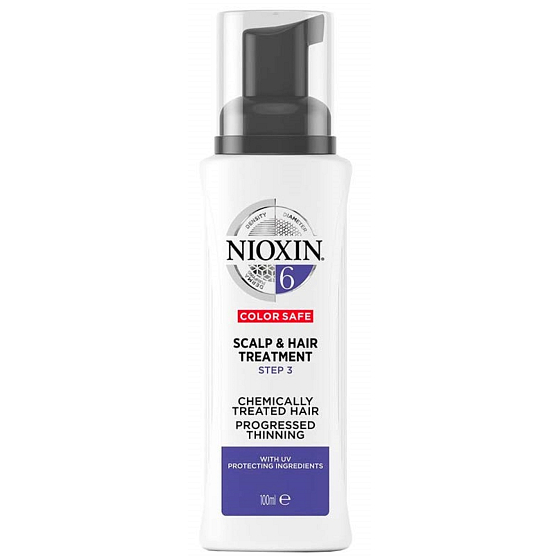 Nioxin System 6 Kopfhaut & Haar Spülfreie Pflege für deutlich dünner werdendes natürliches und chemisch behandeltes mittleres bis dickes Haar 100 ml