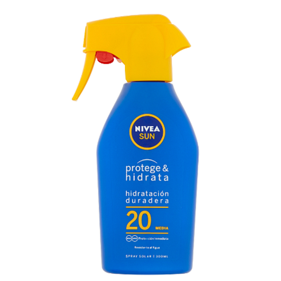 Nivea Sun OF 20 Feuchtigkeitsspendendes wasserdichtes Spray zum Sonnenbaden 300 ml