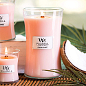 WoodWick Coastal Sunset - Duftkerze Küstensonnenuntergang mit Holzdocht und Deckel Glas mittel 275 g