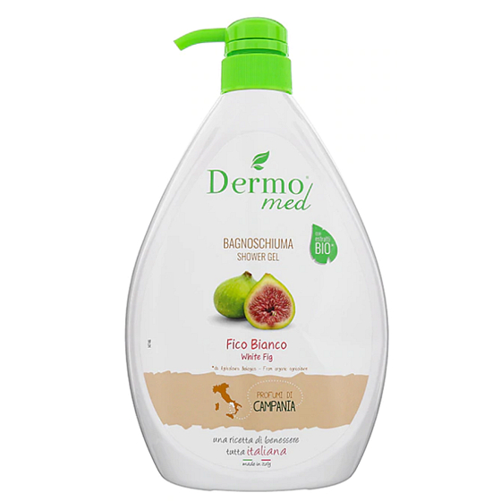 Dermomed Bio Fig Campania Duschgel mit Spender für natürliche Extrakte 1 l