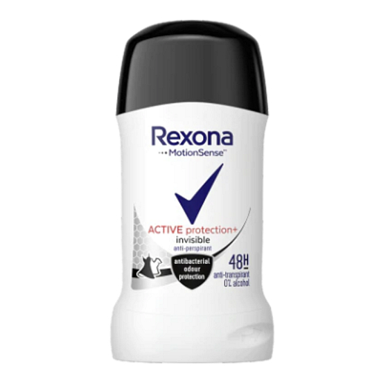 Rexona Active Protection + Unsichtbarer fester Antitranspirant-Deodorant-Stick für Frauen 40 ml
