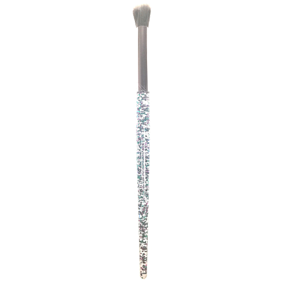 Kosmetischer Glitzerpinsel rund 17 cm AN