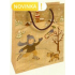 Nekupto Geschenk Kraftbeutel 25 x 8 x 19 cm Weihnachtskinder im Schnee 596 WKHM