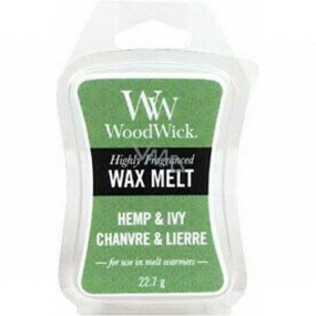 WoodWick Hemp & Ivy - Hanf und Efeu duftendes Wachs für Aromalampe 22,7 g