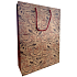 Nekupto Geschenktüte aus Kraftpapier 37 x 28 x 10 cm Tassen und Vögel