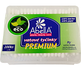 AbellA Premium ECO Wattestäbchen Box, 200 Stk