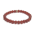Achat rot Armband elastisch Naturstein, Perle 6 mm / 16-17 cm, fügt Rückstoß und Stärke