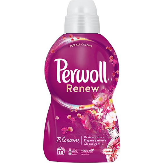 Perwoll Renew Blossom 3in1 Flüssigwaschgel für alle Arten von Wäsche 16 Dosen 960 ml