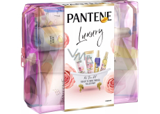 Pantene Rose Lift'n'Volume Haarshampoo 300 ml + Haarspülung 200 ml + Haarölserum 100 ml + SOS Haarbalsamspray 150 ml + Kosmetiktasche, Kosmetikset für Frauen