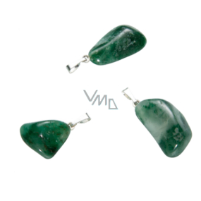 Chalcedon grün Trommel Anhänger Naturstein M, ca. 2,5 cm, Stein der Liebe, Freude Chalcedon grün Trommel Anhänger Naturstein M, ca. 2,5 cm, Stein der Liebe, Freude