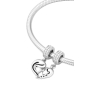 Charm Sterlingsilber 925 Mutterbindung - Mutter und Tochter 2-in-1 Herz, teilbarer Anhänger für Familienarmband