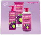 Dermacol Aroma Ritual Trauben und Limette Duschgel 250 ml + Flüssigseife 250 ml + Badeschaum 500 ml, Kosmetikset für Frauen