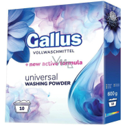 Gallus Universal prací prášek na bílé a barevné prádlo 10 dávek 600 g