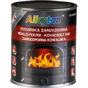 Dupli-Color Alkyton hitzebeständige Farbe bis 750 °C, Schmiedeschwarz, 750 ml