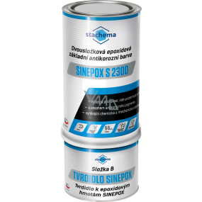 Sinepox s2300 zweikomponenten Grundierung für Metall und Stahl, weiß + Härter, 1,18 kg