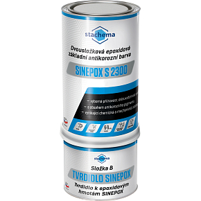 Sinepox s2300 zweikomponentige Grundfarbe für Metall und Stahl, weiß + Härter, 1,18 kg Sinepox s2300 zweikomponentige Grundfarbe für Metall und Stahl, weiß + Härter, 1,18 kg