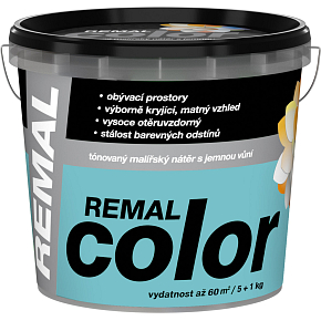 REMAL Color Malfarbe für Wände Türkis, 5+1 kg