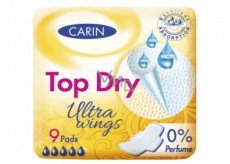 Carine Ultra Wings Top Dry Intimpolster 9 Stück