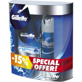 Gillette Series Aftershave 100 ml + Antitranspirant-Spray 150 ml, Kosmetikset für Männer