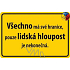 Nekupto Humorous Sign Alles hat seine Grenzen 15x10 cm 1 Stück