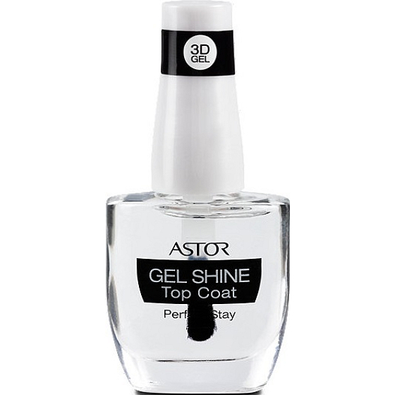 Astor Perfect Stay 3D Gel Shine Decklack Top Nagellack 100 Transparent 12 ml