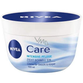Nivea Care pflegende Tagescreme für Gesicht, Hände und Körper 100 ml