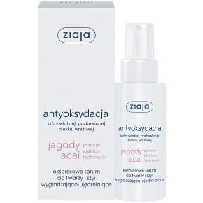 Ziaja Acai Berry Smoothing Gesichtsserum für Gesicht und Hals 50 ml
