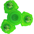 Fidget Spinner Gyro Ninja Anti-Stress-Tweak gelber Phosphor 5 x 5 cm