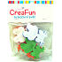 CreaFun Selbstklebende Dekoration Frosch 4 x 6,3 cm, 3 x 5 cm 8 Stück
