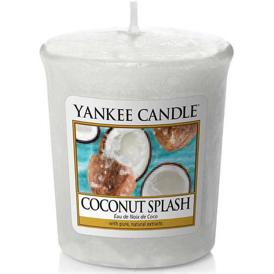 Yankee Candle Coconut Splash - Kokos-Erfrischung Duftkerze Votiv 49 g