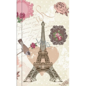 Albi Pocket Notebook mit Eiffelturm ausgekleidet 96 Seiten 9,5 cm x 15,5 cm x 0,9 cm