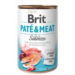 Brit Paté & Meat Lachs und Hühnchenpastete komplettes Hundefutter 400 g
