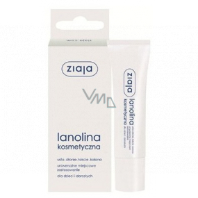 Ziaja Lanolín kosmetische Universalcreme für Lippen, Hände, Ellbogen, Knie für Kinder und Erwachsene 10 g