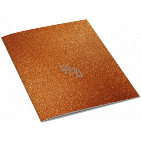 Ditipo Notebook Glitter Collection A5 orange orange 15 x 21 cm 3425 gefüttert
