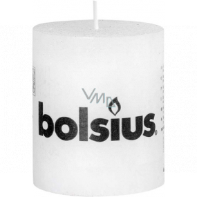Bolsius Rustikale Kerze weiß Zylinder 68 x 80 mm