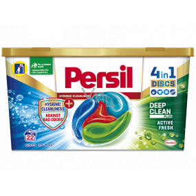 Persil Discs 4in1 Kapseln zum Waschen, alle Arten von Wäsche und Sportbekleidung Box 22 Dosen 550 g