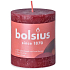 Bolsius Rustikale Kerze bordeauxrot Zylinder 68 x 80 mm