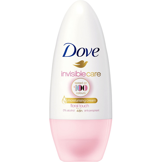 Dove Invisible Care Floral Touch Antitranspirant Deodorant Roll-on für Frauen 50 ml