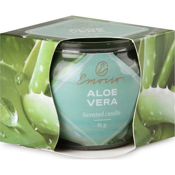 Emocio Aloe Vera - Aloe Vera Duftkerze Glas 70 x 62 mm 85 g
