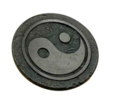 Achat blau Scheibe, Naturstein 1 Stück