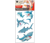 Tattoo-Aufkleber Merry Sharks 10,5 x 6 cm