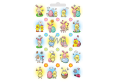 Bogen Ostern Wasserabziehbilder für Eier mit Glitzer Hase 9,5 x 15 cm 32 Stück