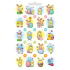 Bogen Ostern Wasserabziehbilder für Eier mit Glitzer Hase 9,5 x 15 cm 32 Stück