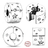 Charms Sterling Silber 925 Sterne und Galaxien, Stopper, Clip Perle für Armband Universum