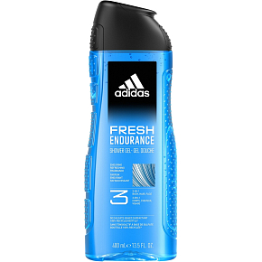 Adidas Fresh Endurance 3v1 Duschgel für Körper, Haare und Gesicht für Männer 400 ml