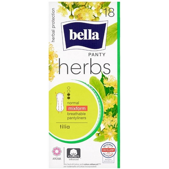 Bella Panty Herbs Tilia Damenbinden mit Lindenblüten 18 Stück