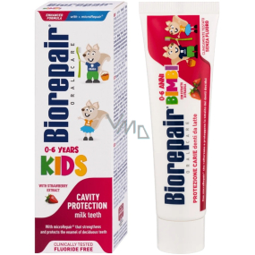 Biorepair Kids Zahnpasta mit Erdbeergeschmack für Kinder von 0-6 Jahren 50 ml