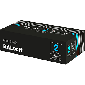 BALsoft 2-lagige Papiertaschentücher in der Box, 150 Stück