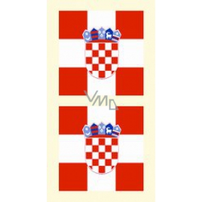 Arch Tattoo Aufkleber auf Gesicht und Körper Kroatien Flagge 1 Motiv